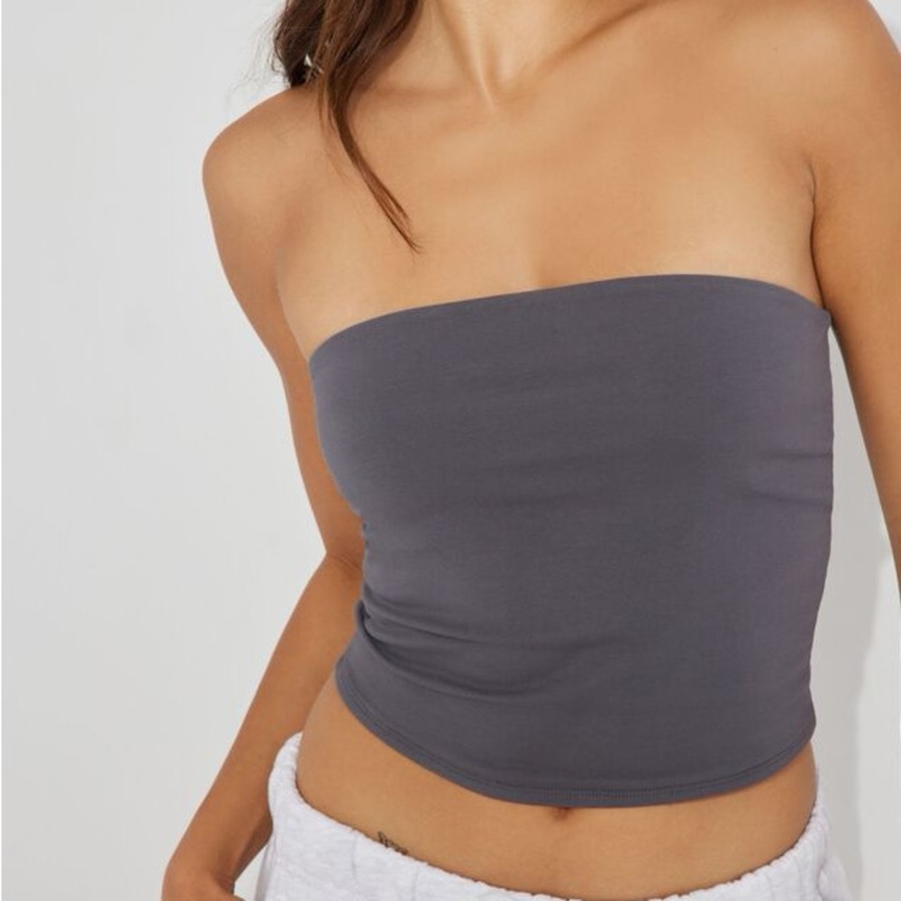 Garage Tasia Tube Top in forged iron grey